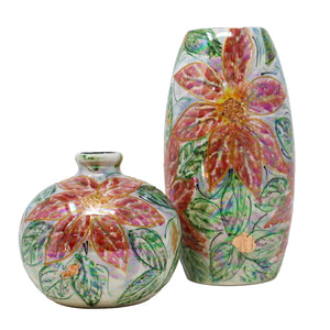 Anita Harris Medium Poinsettia Vase-Goviers