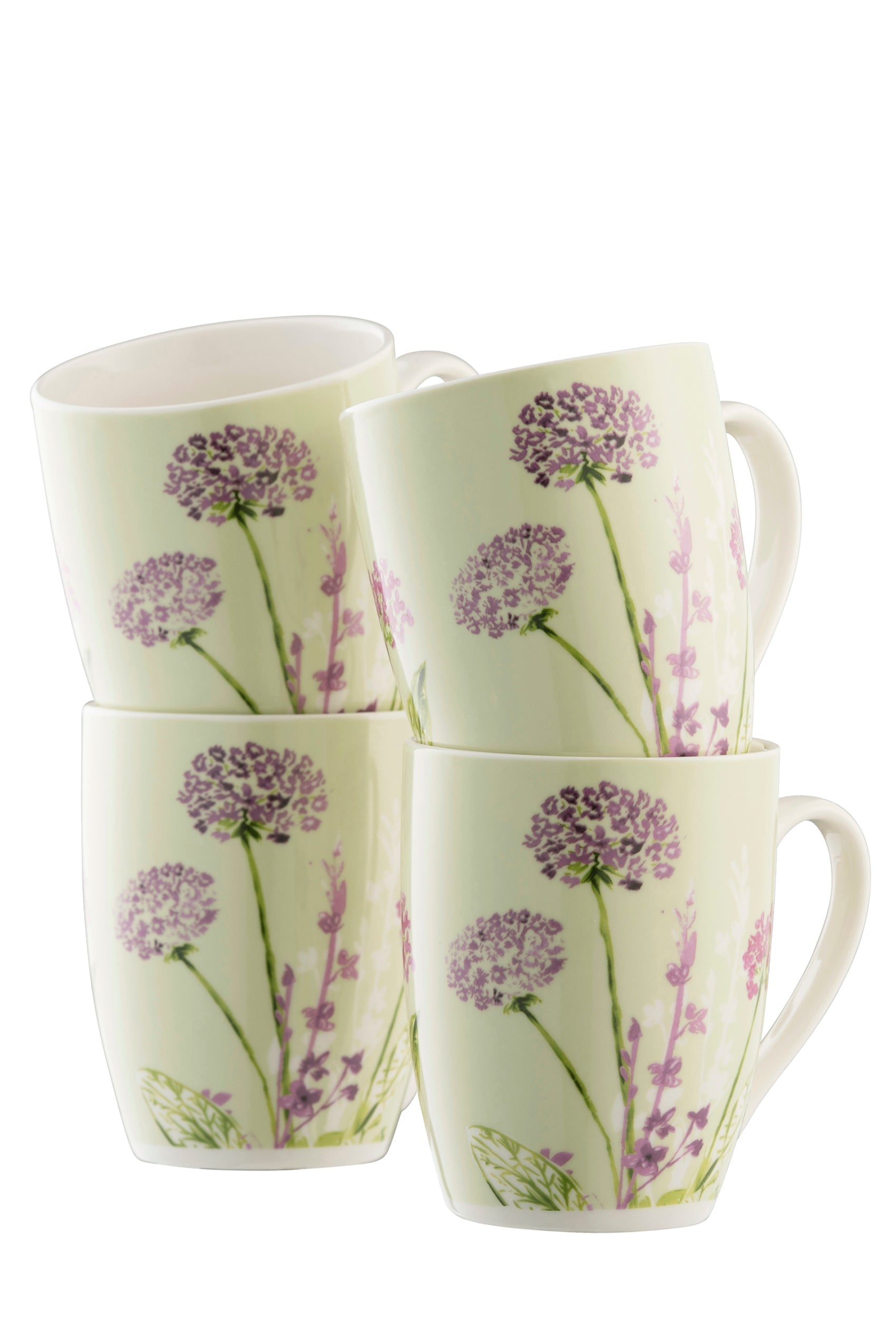 Aynsley Floral Spree Mugs Set of 4 - JUNE DELIVERY-Goviers