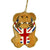 Beaded Bulldog Ornament-Goviers