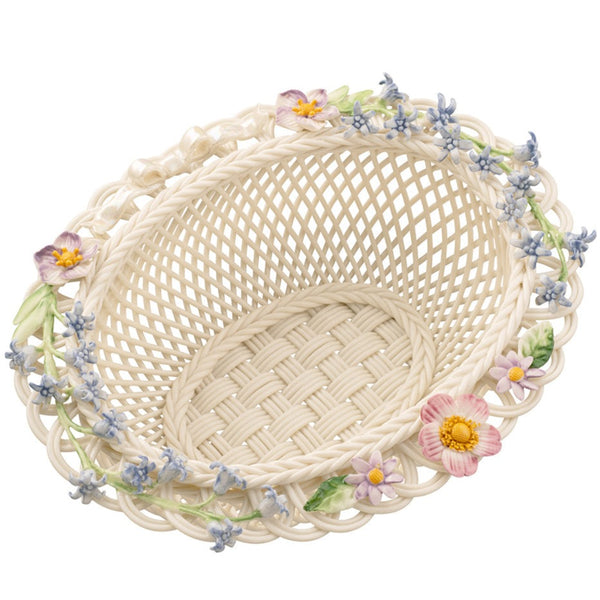 Belleek Woodland Ribbon Basket - Goviers of Sidmouth