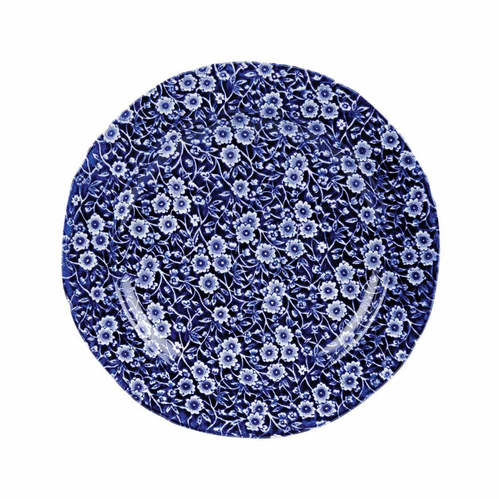 Burleigh Blue Calico Plate 21.5cm/8.5"-Goviers