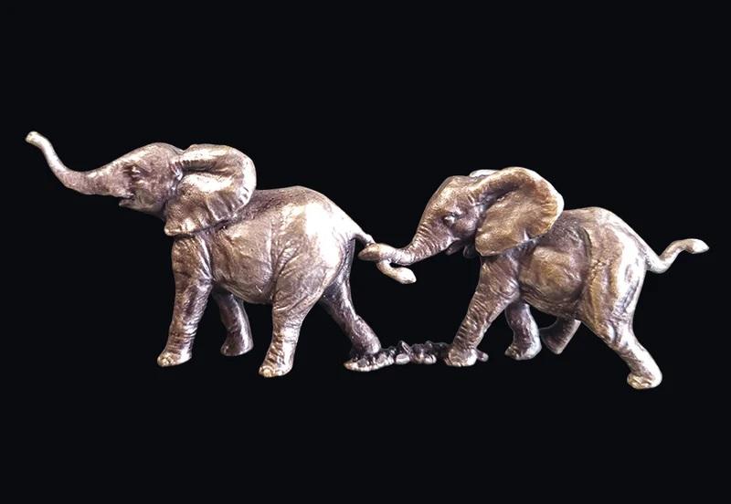 Butler & Peach Elephant Pair-Goviers