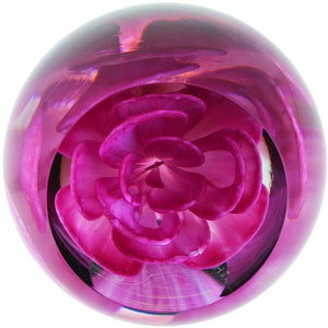 Caithness Glass Floral Charms Carnation Paperweight-Paperweights-Goviers