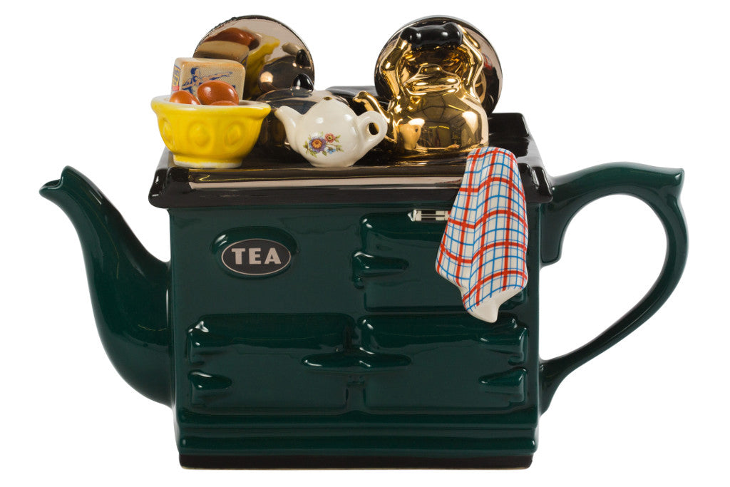 Ceramic Inspirations Breakfast Aga Green Large Teapot-Goviers