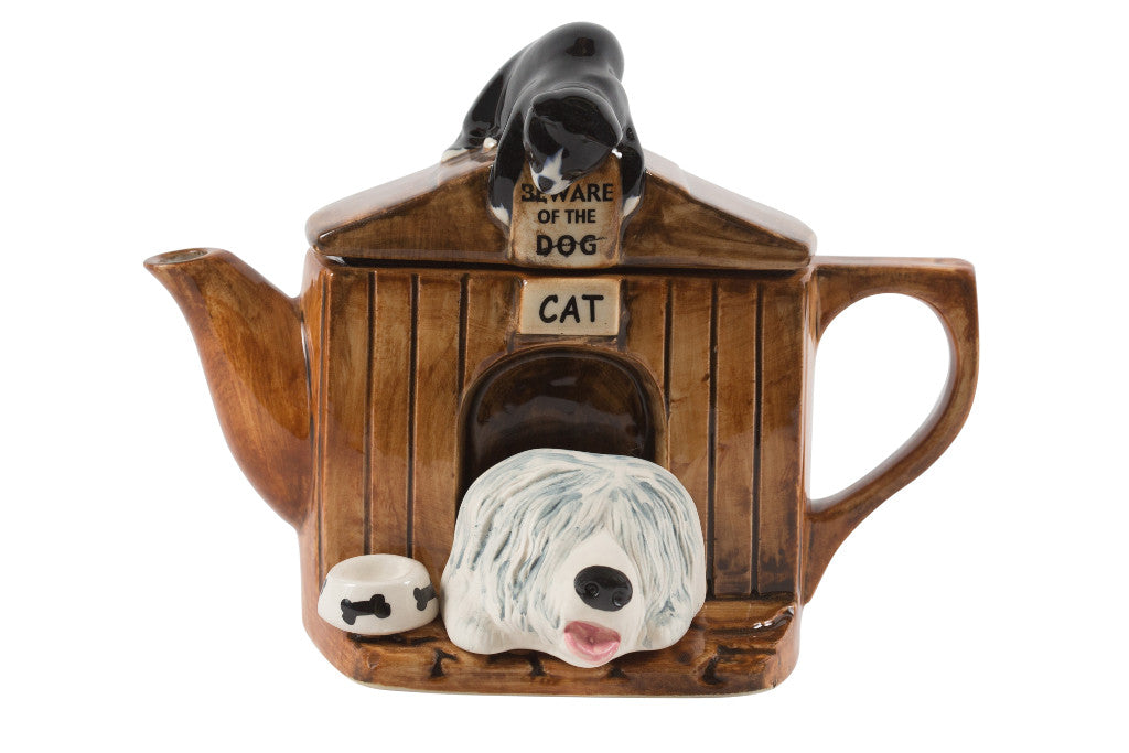 Ceramic Inspirations Kennel Sheepdog Medium Teapot-Goviers