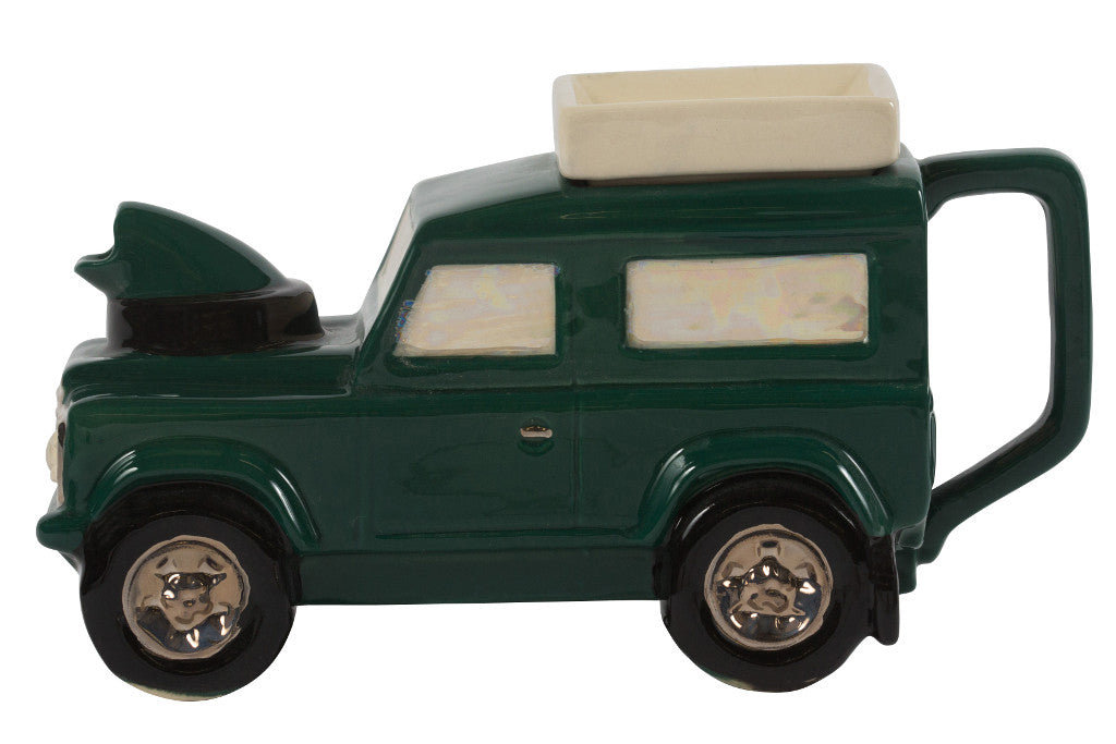 Ceramic Inspirations Landrover Green Teapot-Goviers