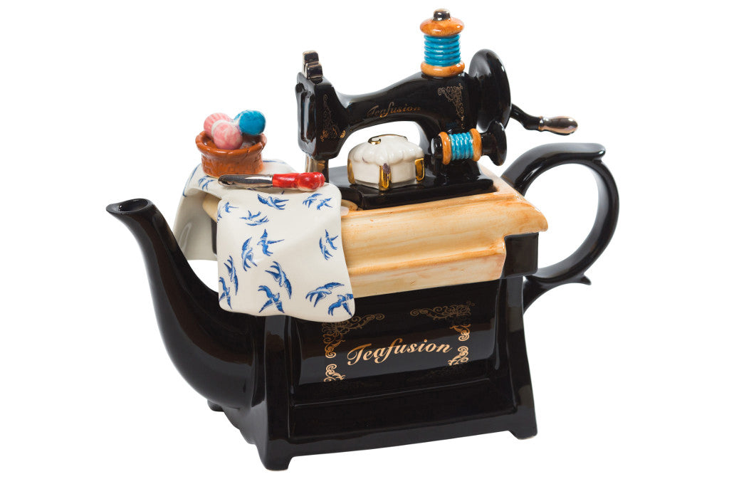 Ceramic Inspirations Sewing Machine Large Teapot-Goviers