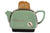 Ceramic Inspirations Toaster Green Teapot-Goviers