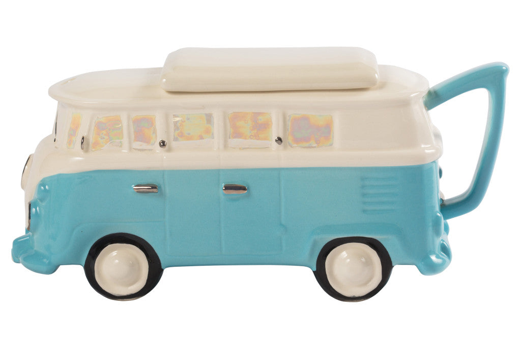 Ceramic Inspirations VW Camper Blue Teapot-Goviers