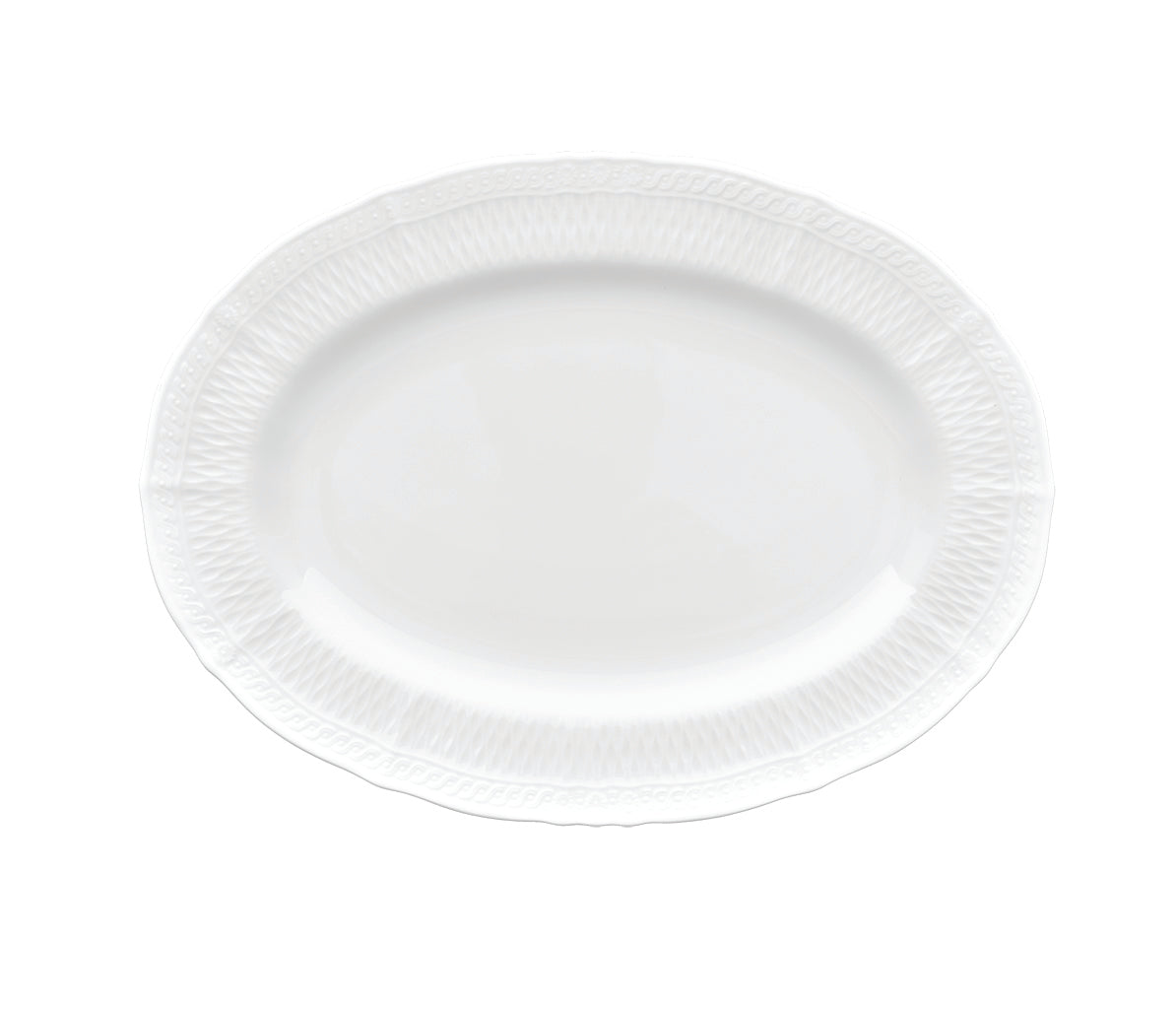 Cher Blanc Oval Plate 27cm - Goviers of Sidmouth