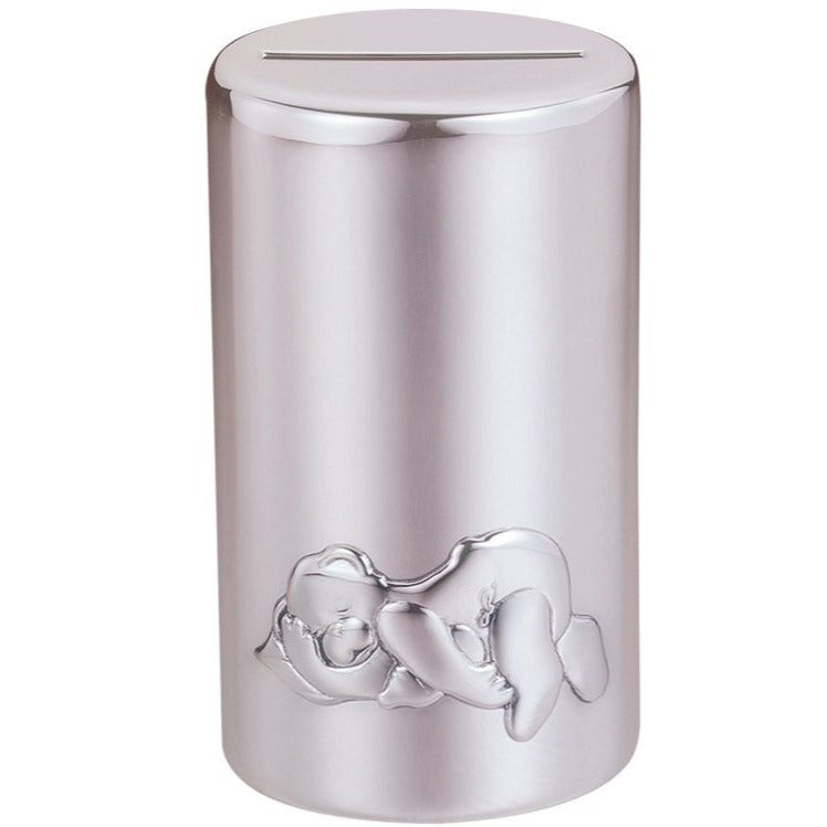 Comyns Silver Teddy Coin Box-Silver-Goviers