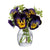 Dartington Crystal Florabundance Pansy Vase-Home & Garden > Kitchen & Dining > Tableware > Drinkware-Goviers