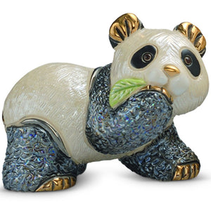 De Rosa Baby Panda with Leaf-collectables-Goviers