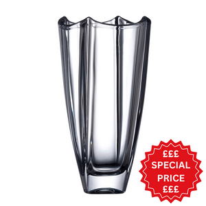 Galway Crystal Dune 10" Square Vase-Home & Garden > Decor > Vases-Goviers