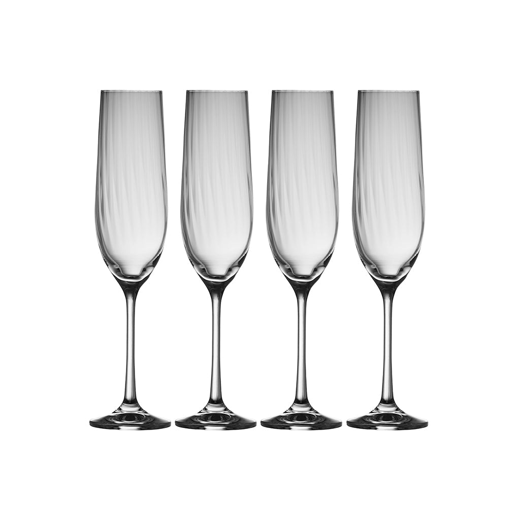 Galway Crystal Erne Flute Set of 4-Home & Garden > Kitchen & Dining > Tableware > Drinkware-Goviers