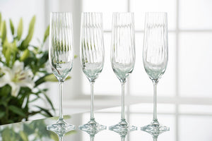 Galway Crystal Erne Flute Set of 4-Home & Garden > Kitchen & Dining > Tableware > Drinkware-Goviers