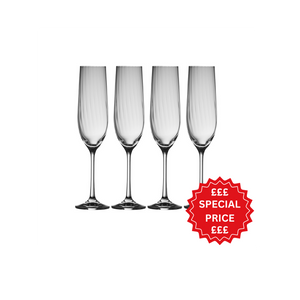 Galway Crystal Erne Flute Set of 4-Home & Garden > Kitchen & Dining > Tableware > Drinkware-Goviers