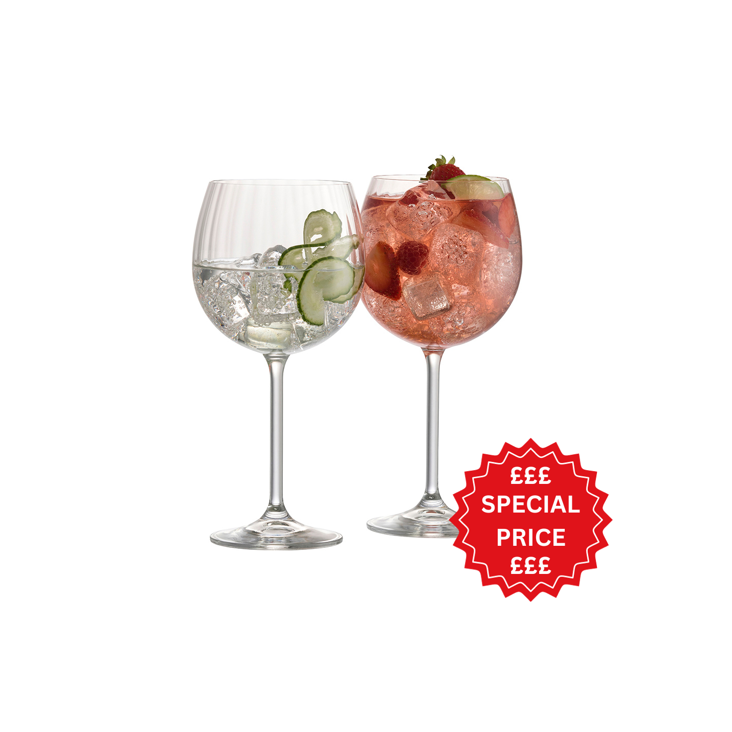 Galway Crystal Erne Gin & Tonic Glass Set of 2-Home & Garden > Kitchen & Dining > Tableware > Drinkware-Goviers