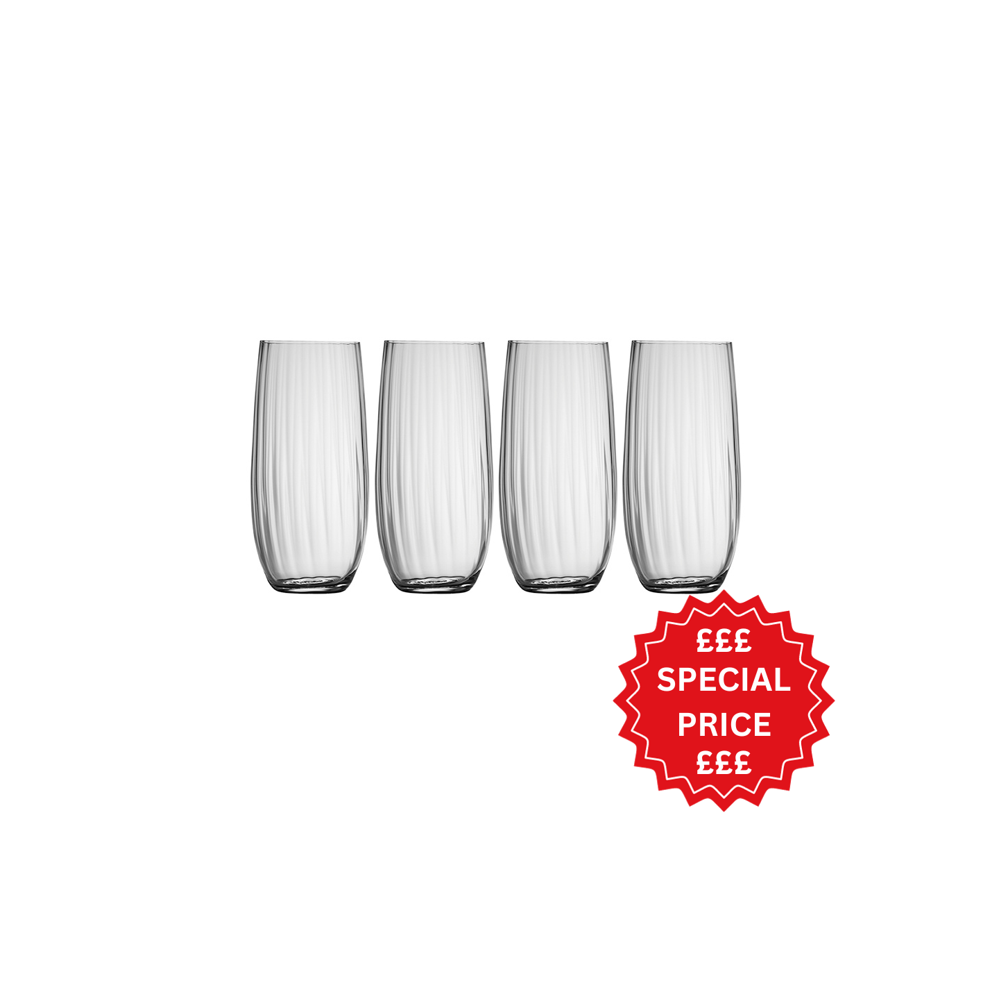 Galway Crystal Erne Hiball Set of 4-Home & Garden > Kitchen & Dining > Tableware > Drinkware-Goviers