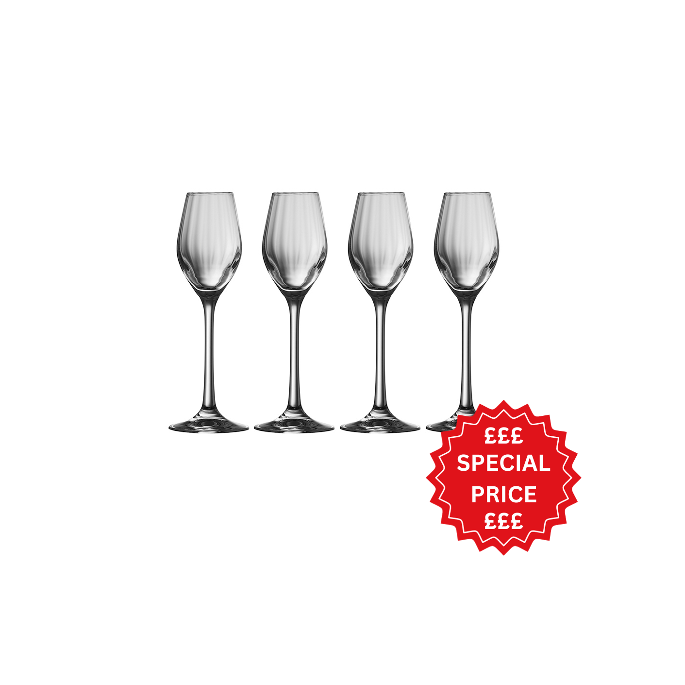 Galway Crystal Erne Taster/Sherry Set of 4-Home & Garden > Kitchen & Dining > Tableware > Drinkware-Goviers