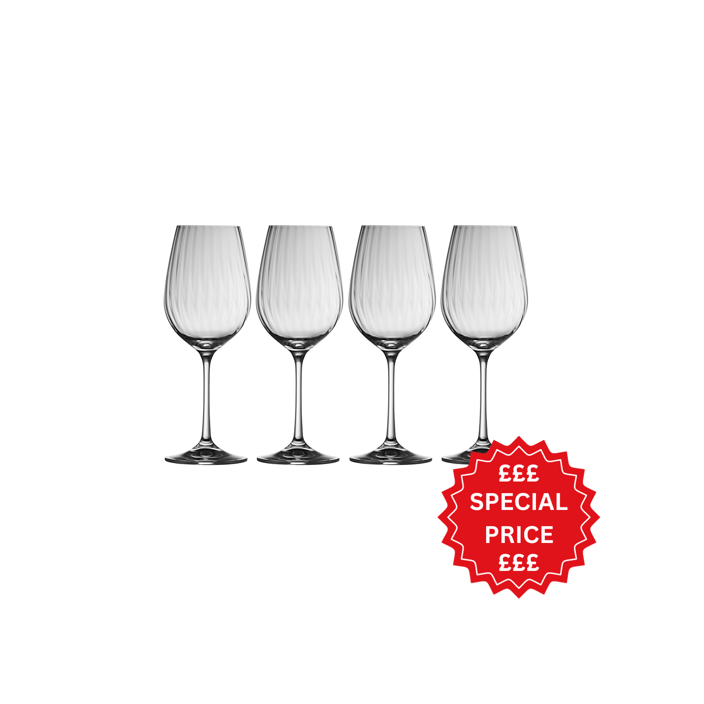 Galway Crystal Erne Wine Glass Set of 4-Home & Garden > Kitchen & Dining > Tableware > Drinkware-Goviers