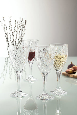 Galway Crystal Renmore Goblet Set of 4-Home & Garden > Kitchen & Dining > Tableware > Drinkware-Goviers