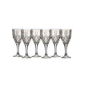 Galway Crystal Renmore Goblet Set of 6-Home & Garden > Kitchen & Dining > Tableware > Drinkware-Goviers