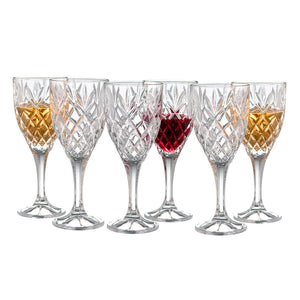 Galway Crystal Renmore Goblet Set of 6-Home & Garden > Kitchen & Dining > Tableware > Drinkware-Goviers