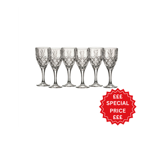 Galway Crystal Renmore Goblet Set of 6-Home & Garden > Kitchen & Dining > Tableware > Drinkware-Goviers