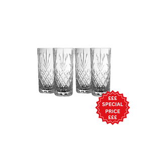 Galway Crystal Renmore Hi-ball Set of 4-Home & Garden > Kitchen & Dining > Tableware > Drinkware-Goviers