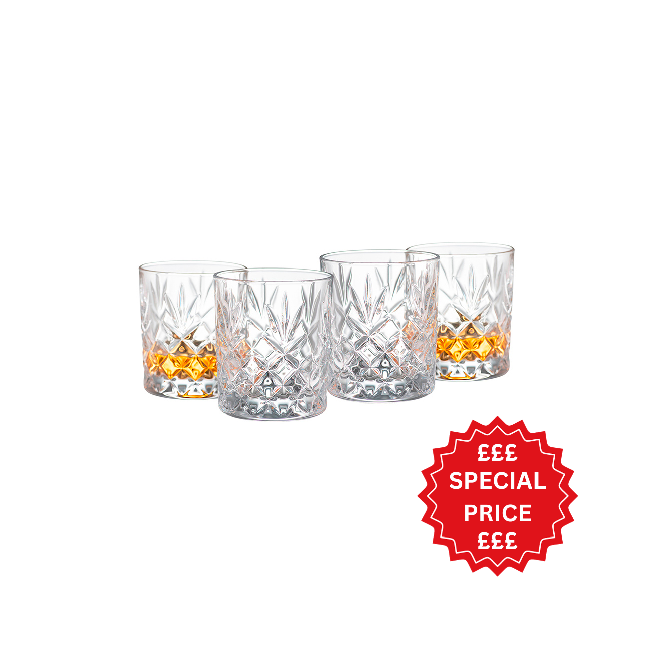 Galway Renmore Large Whisky Glass Set of 4-Home & Garden > Kitchen & Dining > Tableware > Drinkware-Goviers