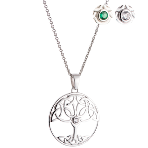 Galway Tree of Life Crystal Pendant-Goviers