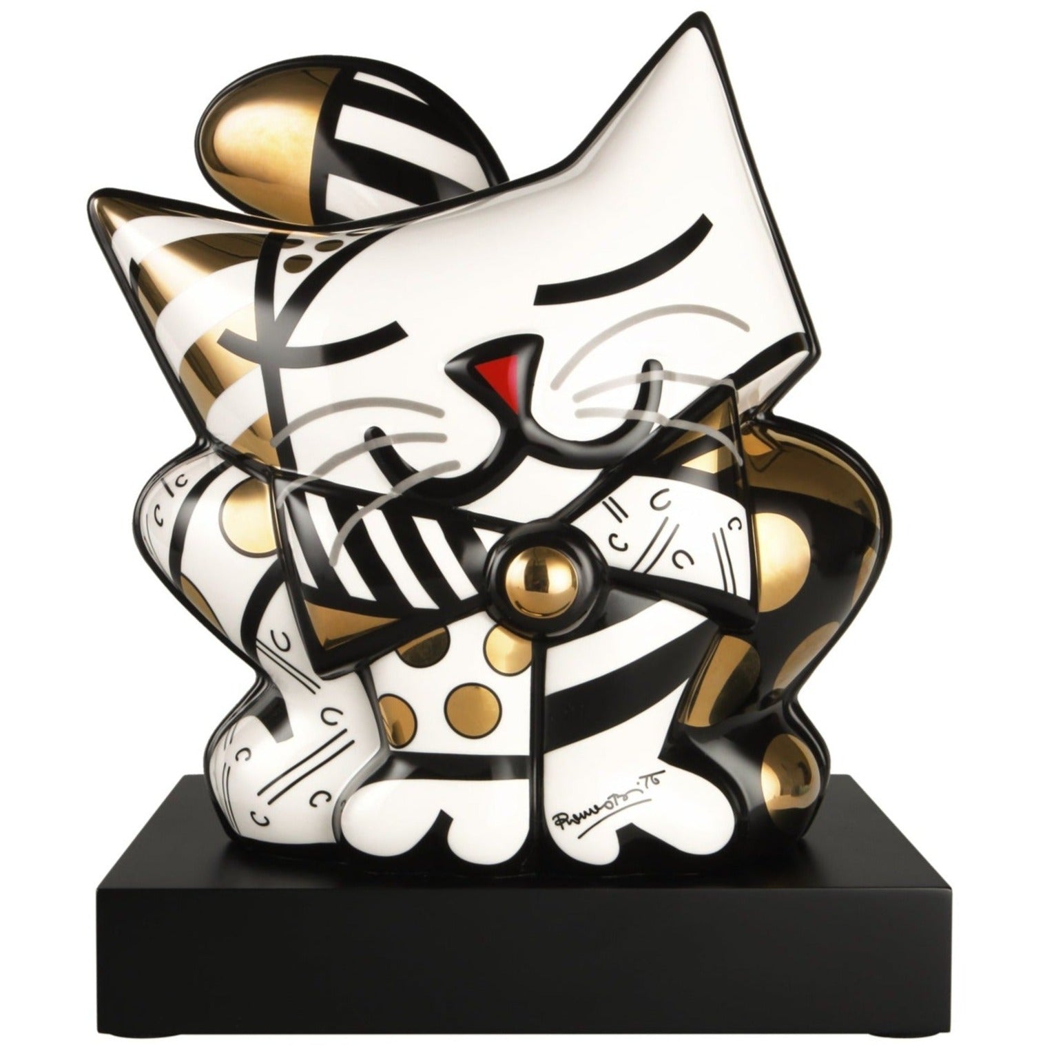 Goebel Golden Cat Romero Britto - Goviers of Sidmouth