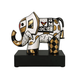 Goebel Golden Great India II Elephant - Romero Britto-Goviers