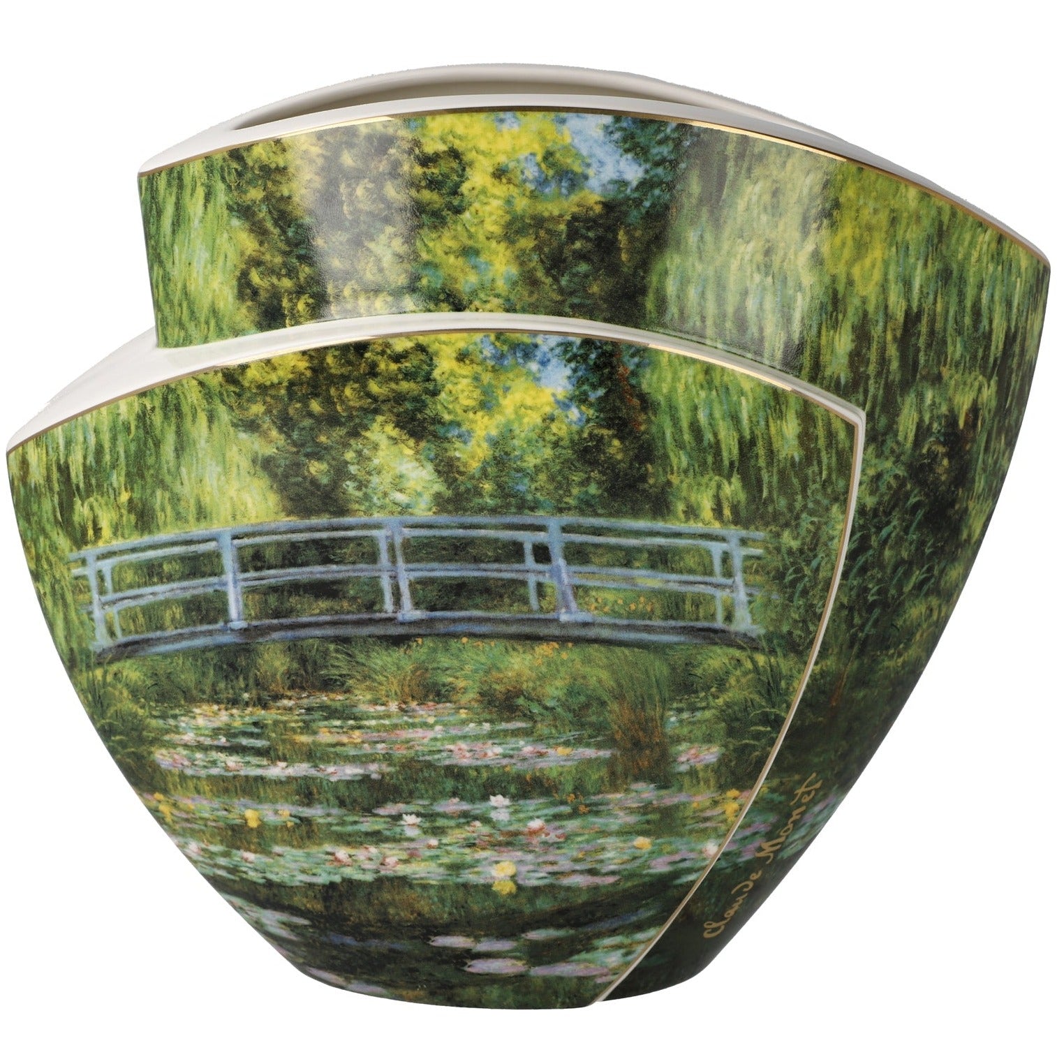 Goebel Japanese Bridge Vase Claude Monet 20 cm - Goviers of Sidmouth