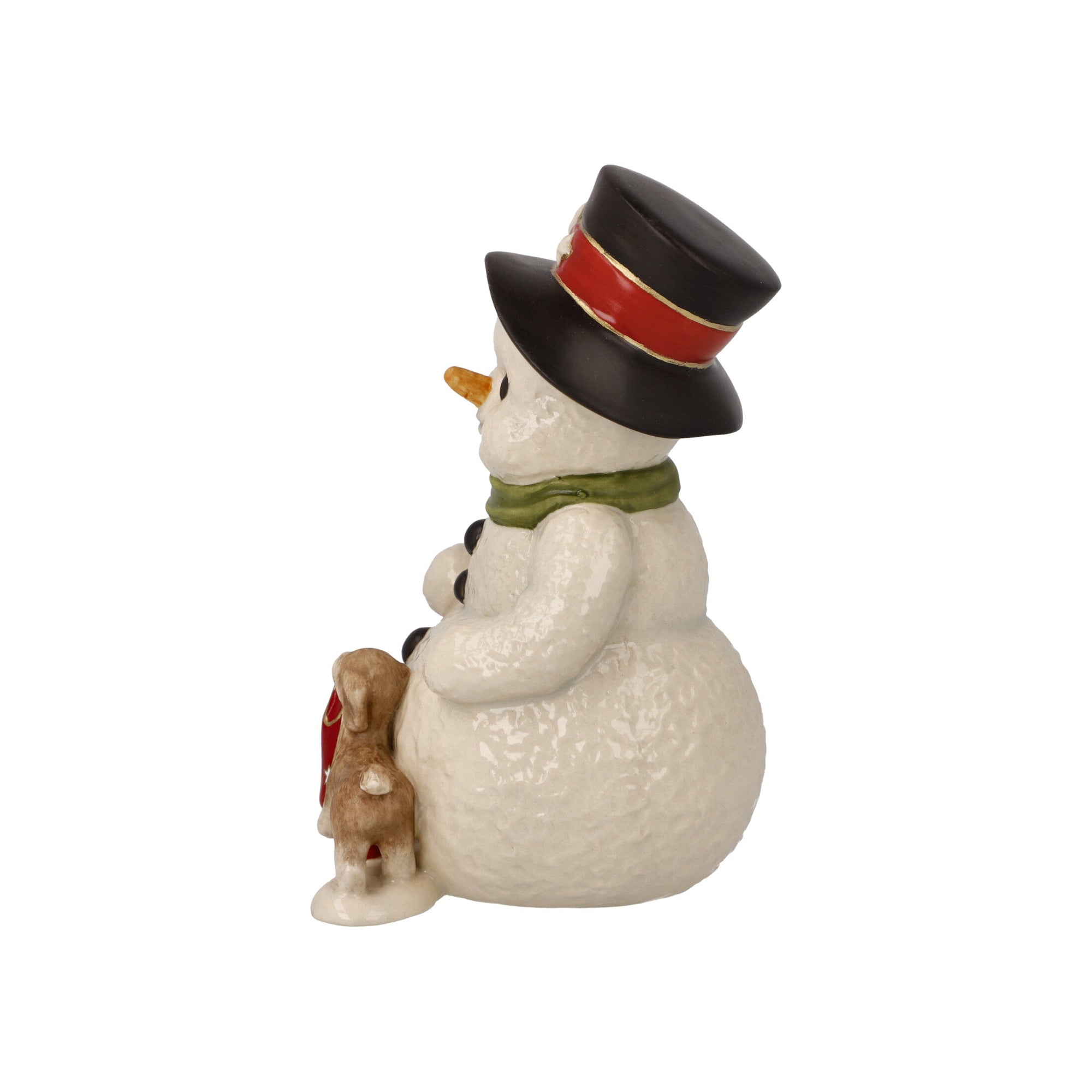 Goebel My Faithful Friend Snowman with Puppy-Goviers