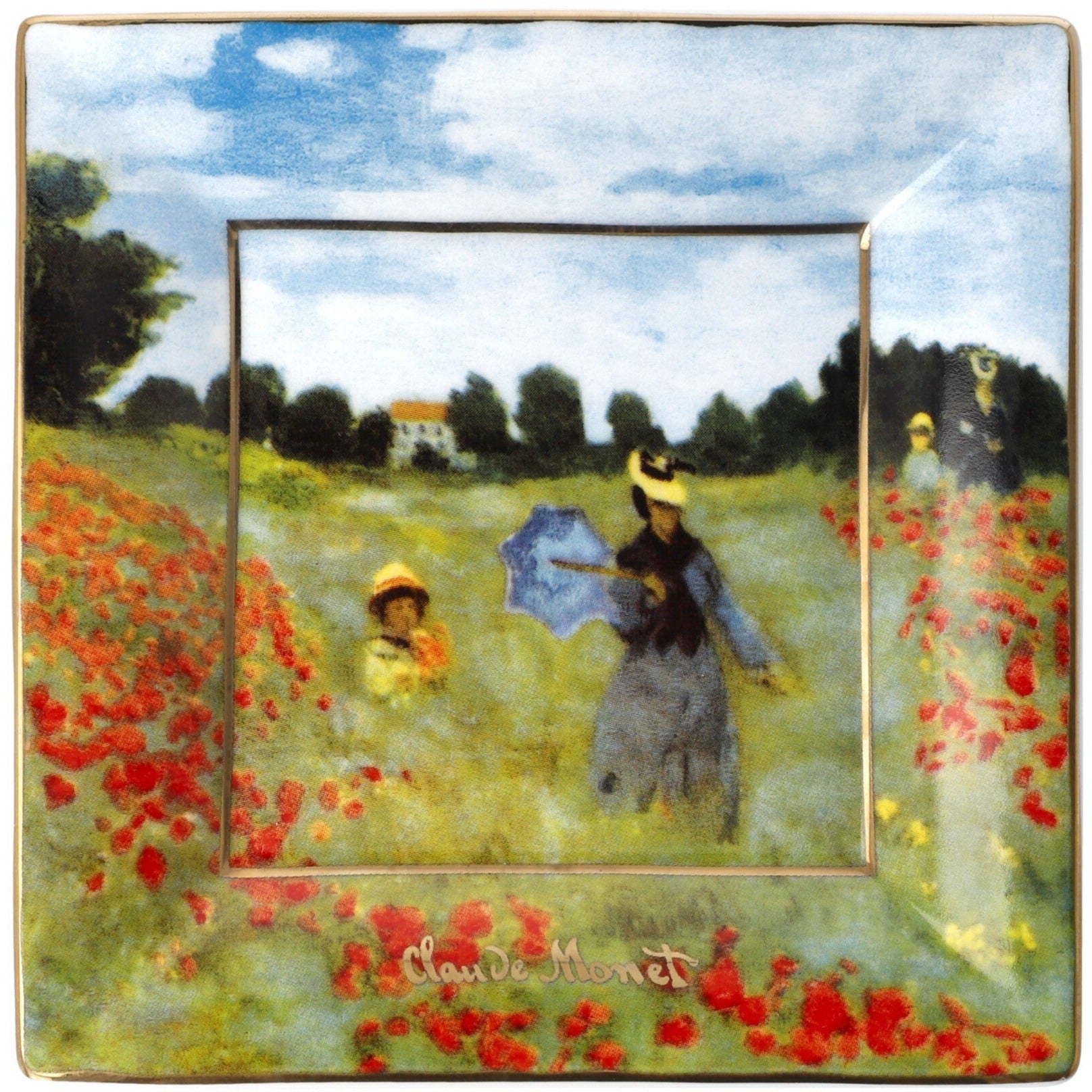 Goebel Poppy Field- Claude Monet Trinket Tray-Goviers