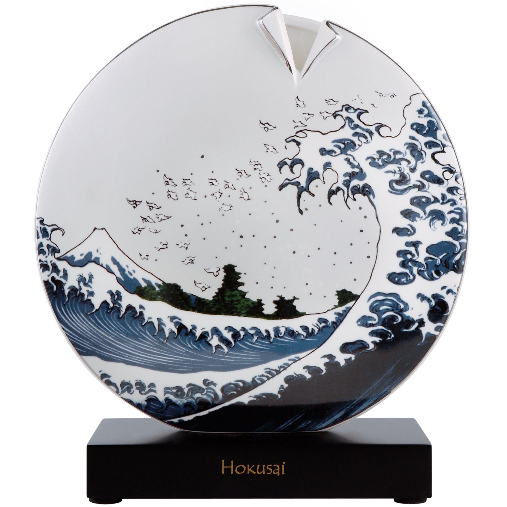 Goebel The Great Wave II Vase 22.5cm-Goviers