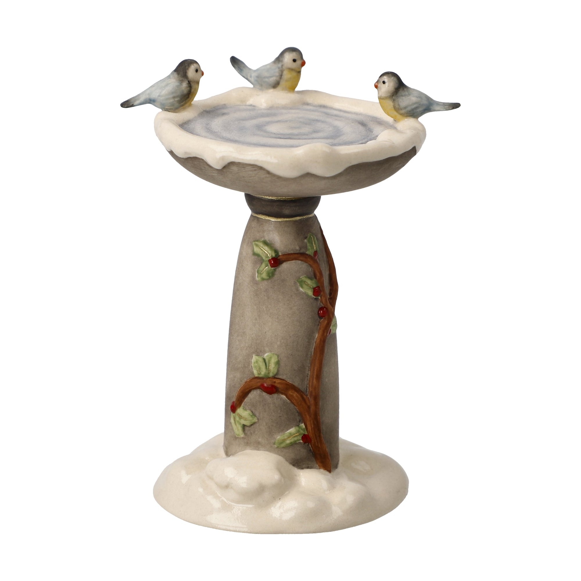 Goebel Wintery Birdbath-Goviers