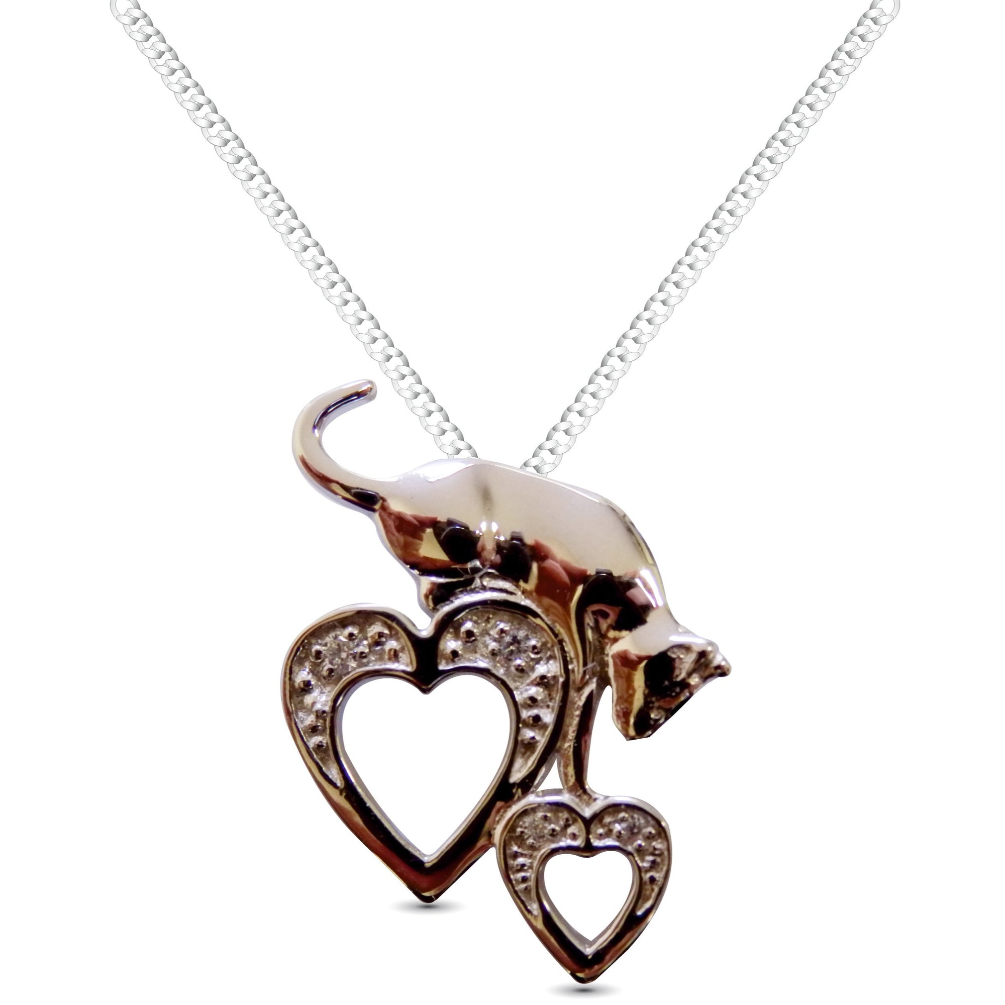 Goviers Cats Leave Pawprints On Your Heart Necklace-Goviers