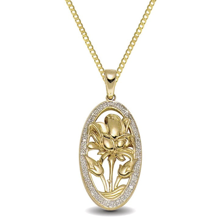 King Gold Fish Pendant Necklace in Yellow Gold Gold | Factory Direct Jewelry