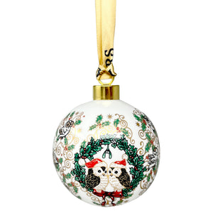 Goviers Owl Christmas Bauble-Goviers