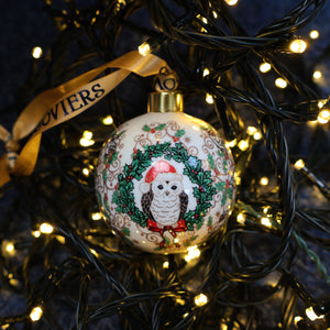 Goviers Owl Christmas Bauble-Goviers