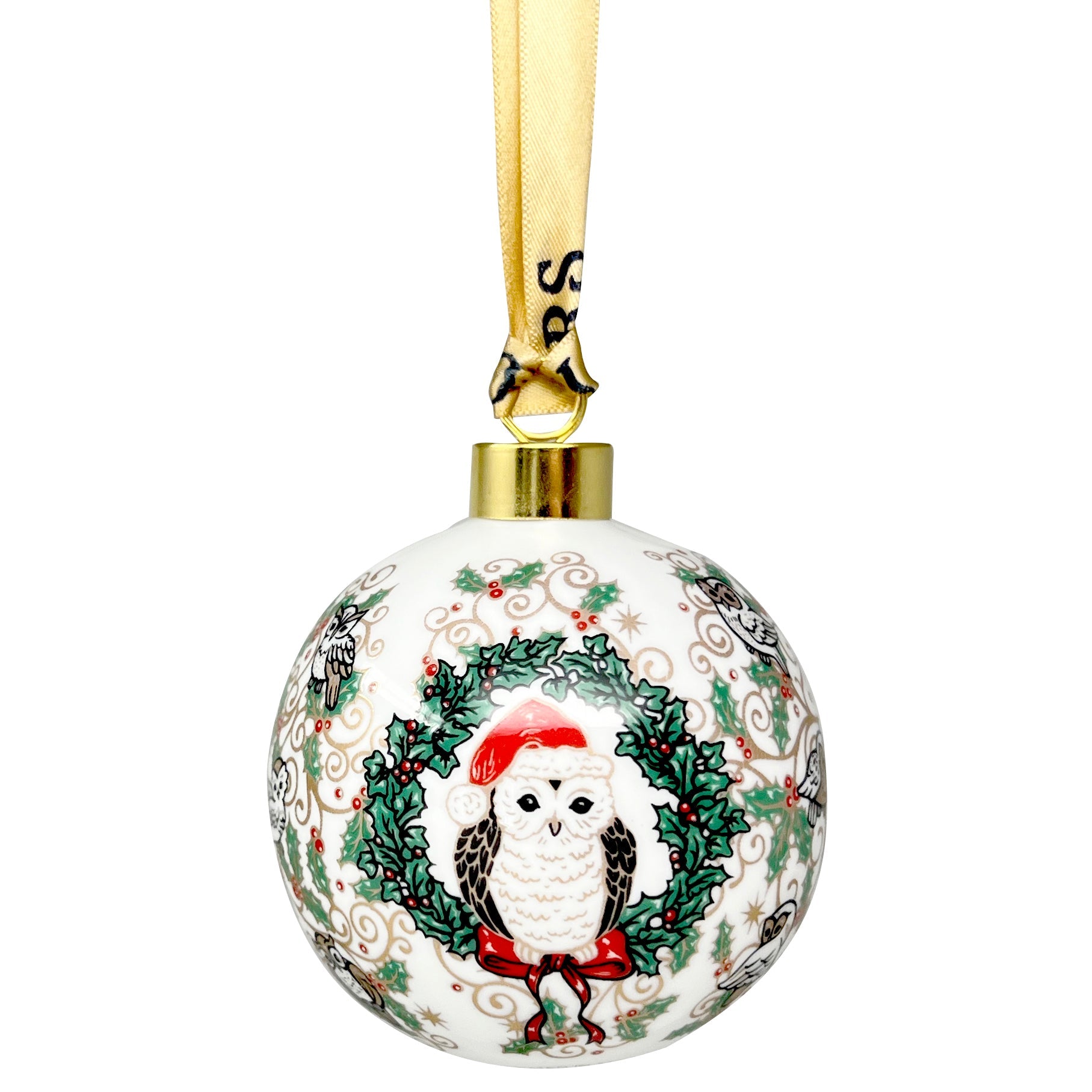 Goviers Owl Christmas Bauble-Goviers