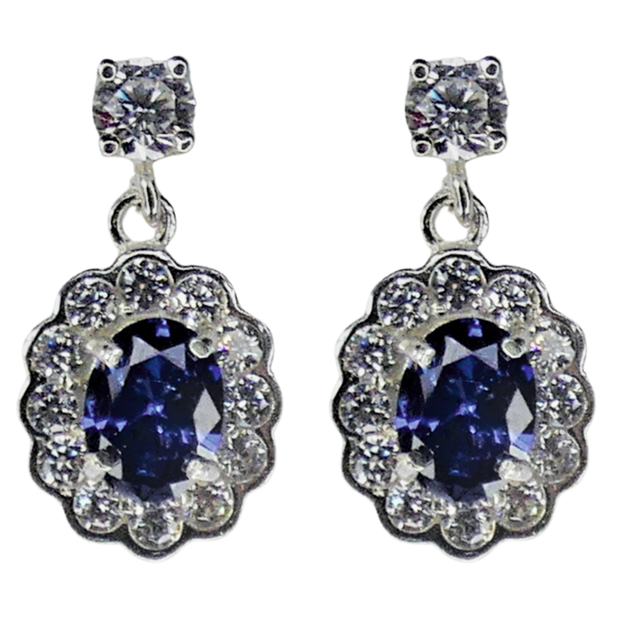 Goviers Princess of Wales Sapphire Earrings-Goviers