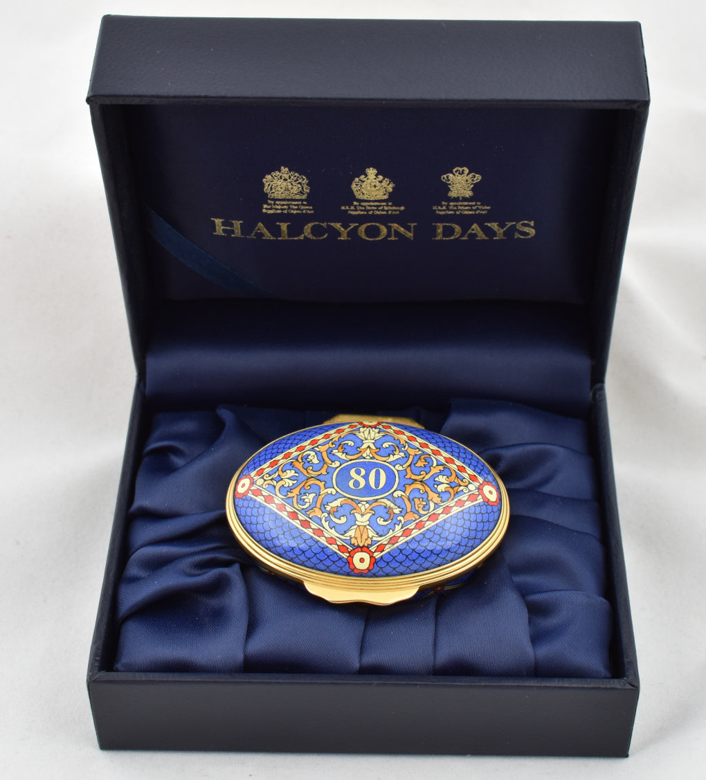 Halcyon Days 80 Enamel Box-Enamel Boxes-Goviers