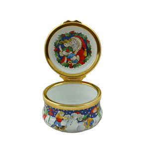 Halcyon Days Christmas 2004 Enamel Box-Enamel Boxes-Goviers