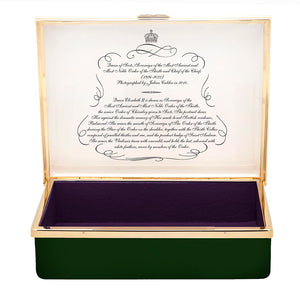 Halcyon Days Julian Calder Prestige Enamel Box HM Queen Elizabeth II-Goviers