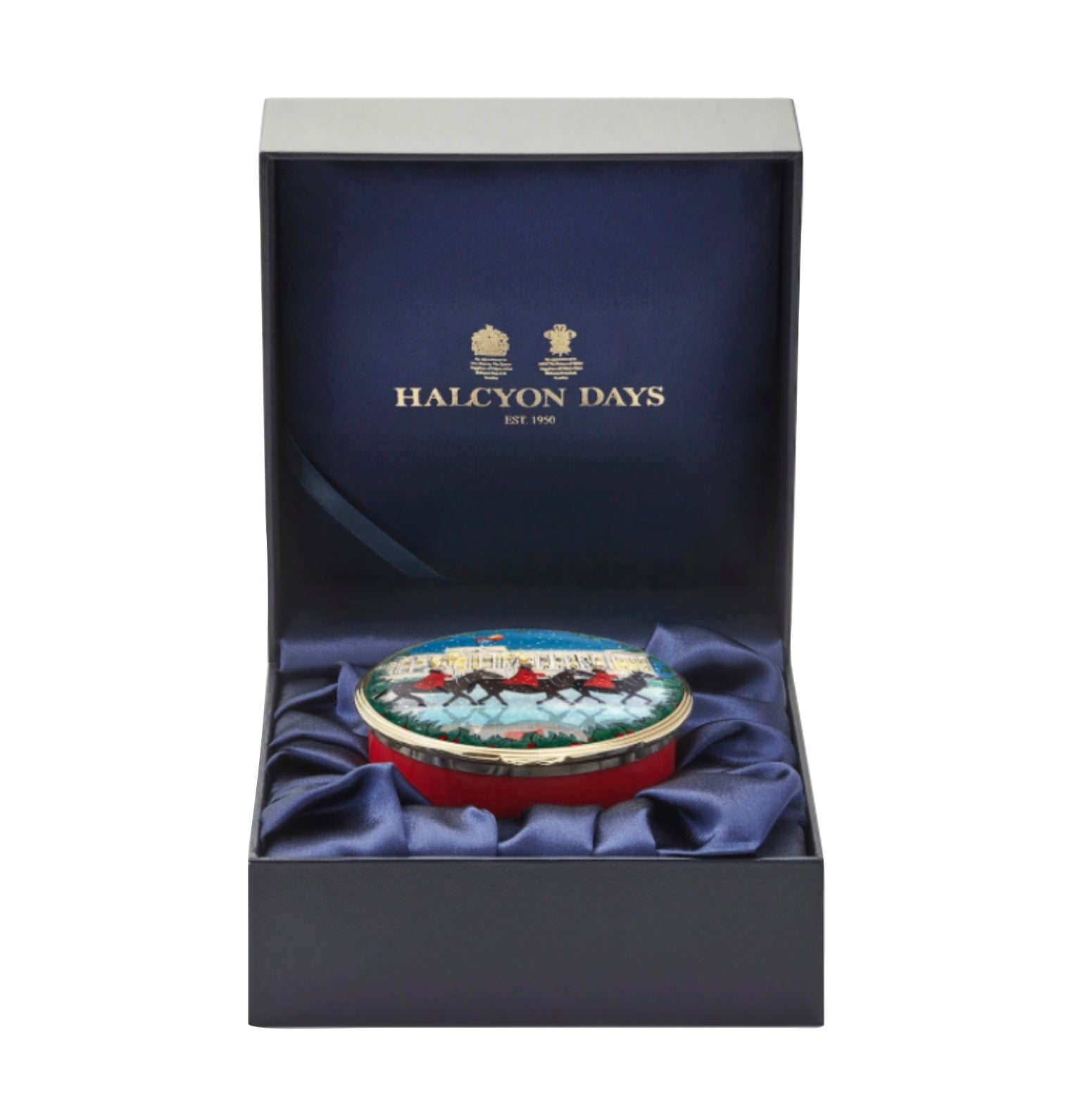 Halcyon Days Lifeguards Musical Enamel Box - IN STOCK NOW-Goviers