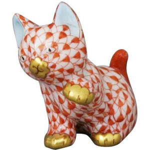 Herend Cat Sitting Small VH - IN STOCK NOW-Collectables-Goviers